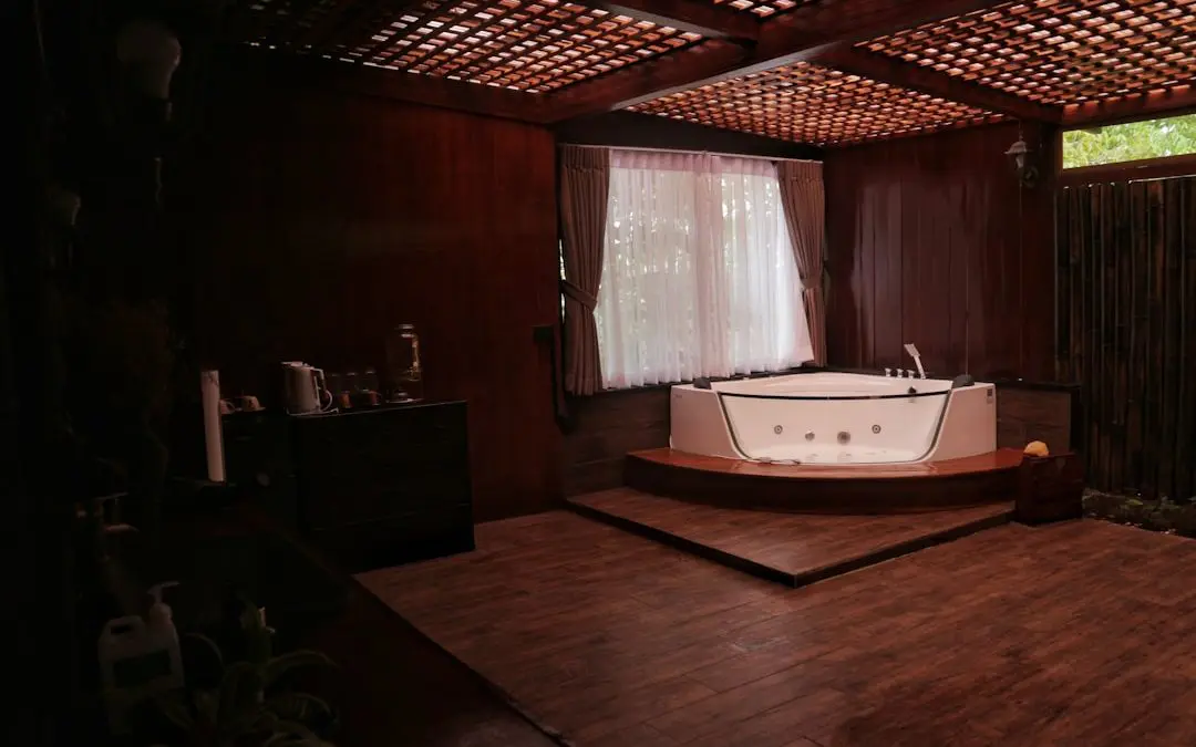 luxury indoor jacuzzi tub